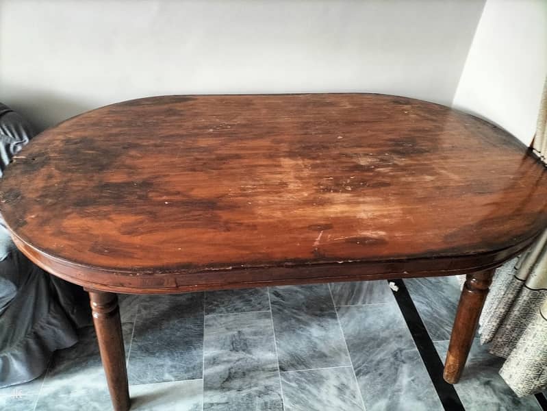 Semi-Wooden Dining Table for Sale in Islamabad- 6 Seater 1