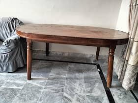 Semi-Wooden Dining Table for Sale in Islamabad- 6 Seater 2