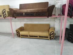 Wooden Sofa Cum Bed - Free Home Delivery