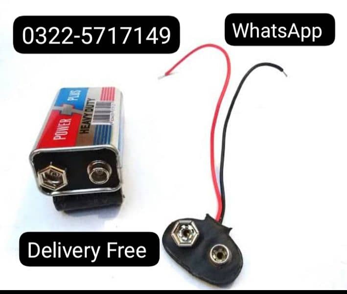 9Volt Battery With Connector 3.6v Battery 4v 4.5ah Battery 6v 4.5ah 0