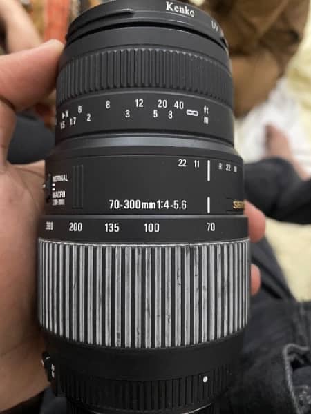 Canon mount Sigma 70-300mm 4-5.6 sigma dg series 58mm uv filter added 1