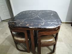 Dining table with 4 chairs (price is negotiable)