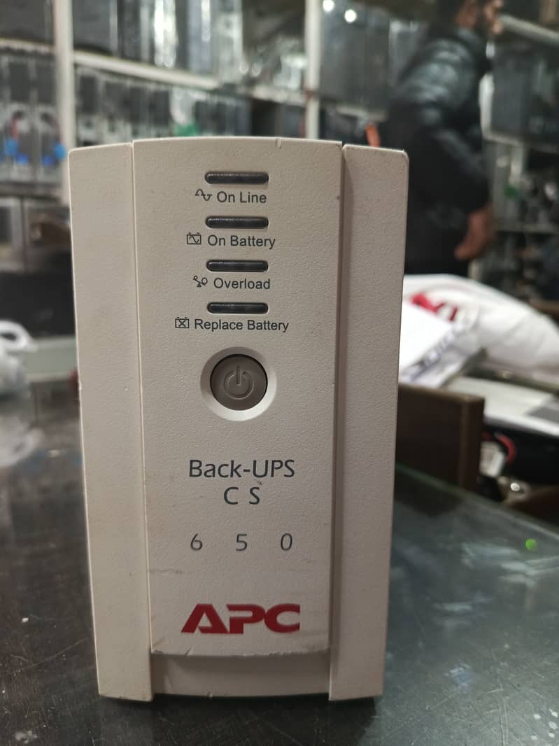 apc ups cs 650va for computer,cctv, games and other devisec backup 8