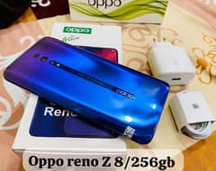 oppo reno z 8/256gb set charger dual sim PTA Approved