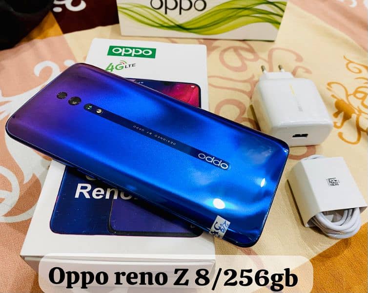 oppo reno z 8/256gb set charger dual sim PTA Approved 0