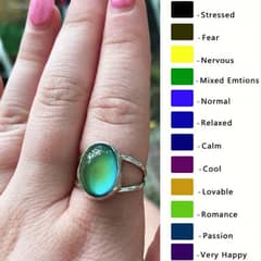 Magical colour changing stone ring