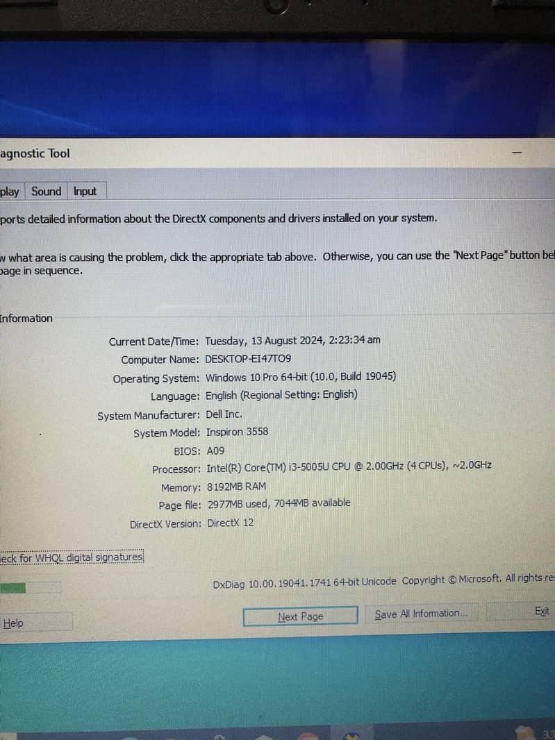 Dell Inspiron 3558 Core i3 5th Generation Awesome Numapd laptop 3