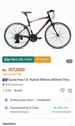 Trinx New Hybrid Cycle