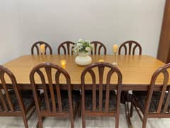 Dinning table with 8 chairs