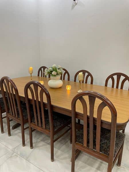 Dinning table with 8 chairs 2