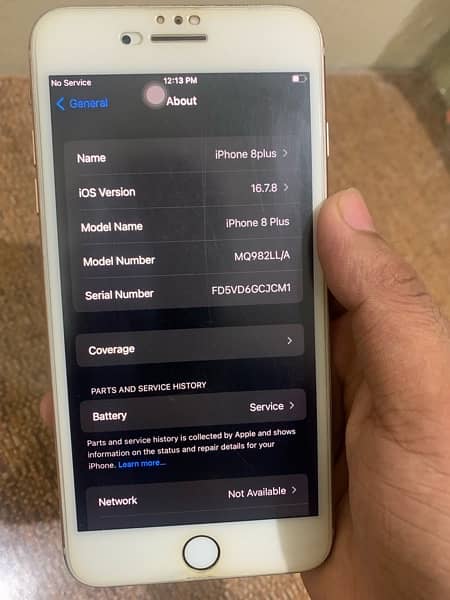 iPhone 8 Plus non pta 10 by 9 condition All original back par 2