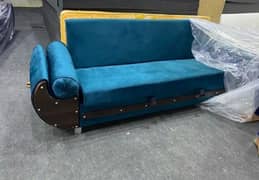 Wooden Sofa Cum Bed - Free Home Delivery