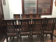 8 seater wooden  dinning table