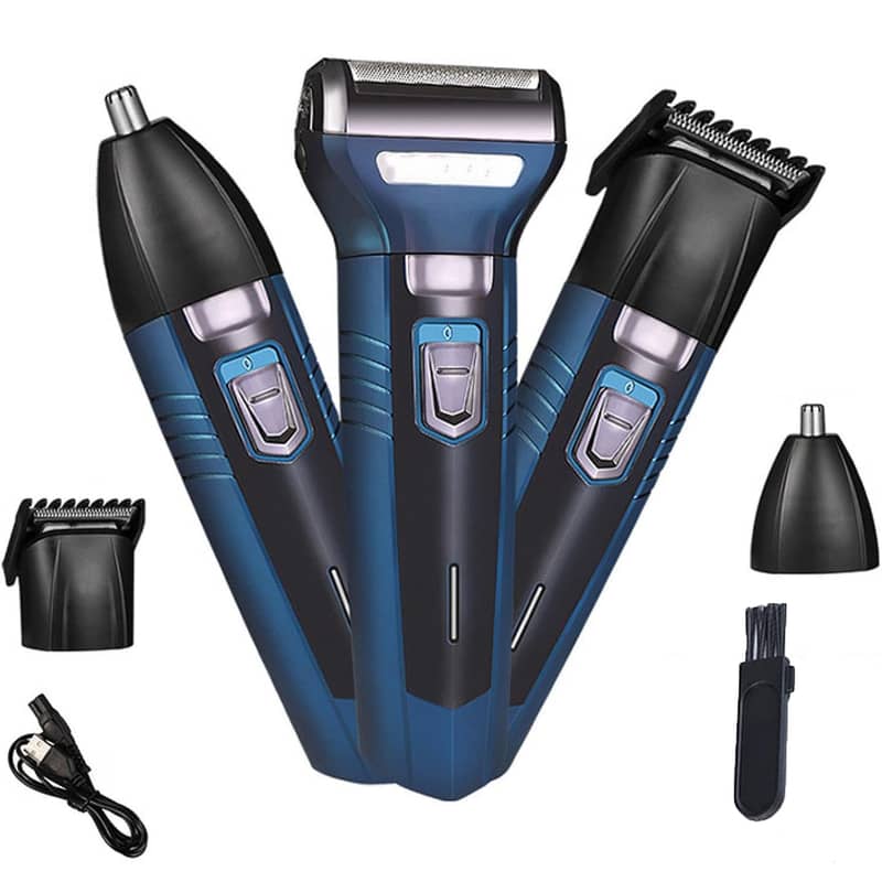 3 In 1 Rechargeable Hair Clipper Shaver beard Styling Trimmer Hair Rem 4