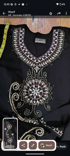 branded new embroidered abaya