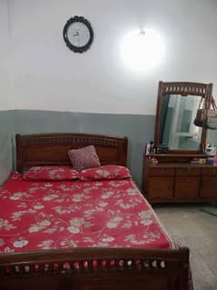 Bed with Dressing Table in best condition.