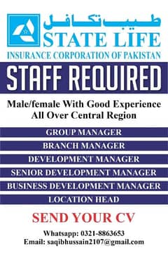 We Need Staff in our Corporation. . .