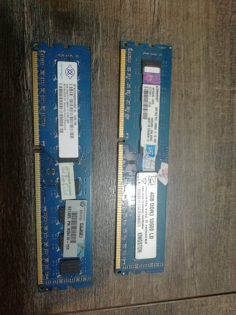 Branded HP 4 gb DDR3 RAM Kingston 4 gb DDR3 RAM 0