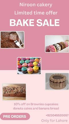 fresh and tasty cakes are available at reasonable price.