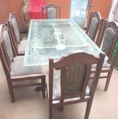 Dining table 6 chairs good condition 0