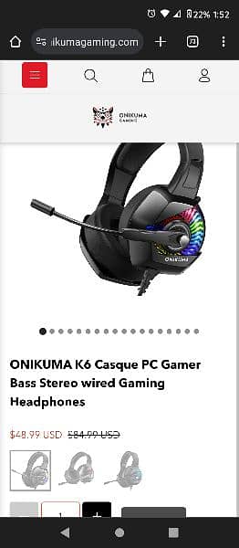 ONIKUMA K6 RGB GAMING HEADPHONE BRANDED GOOD CONDITIOB 11