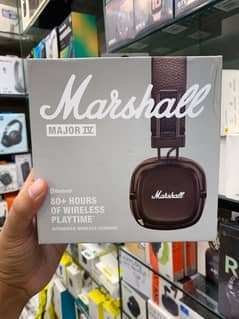 Marshall Major IV Wireless On-Ear Headphones (Black) - UK