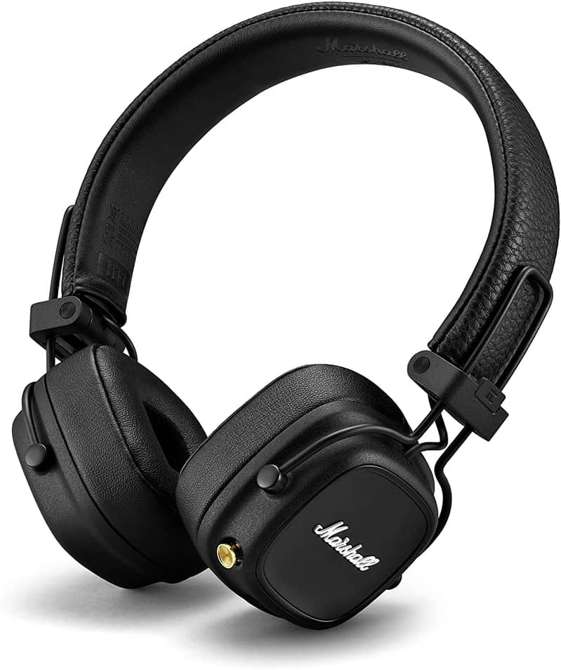 Marshall Major IV Wireless On-Ear Headphones (Black) - UK 1