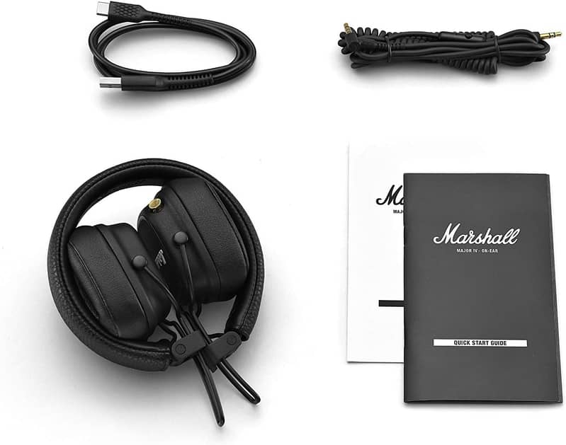 Marshall Major IV Wireless On-Ear Headphones (Black) - UK 3