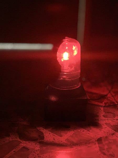 Red Rotating Light Indicator With Motor 6