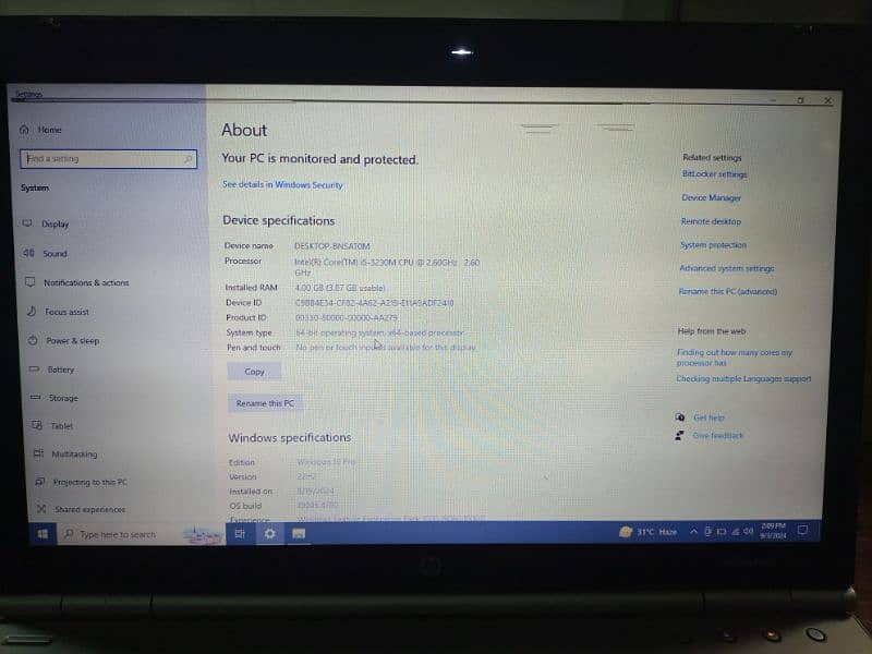 HP Elite book 8570p 1