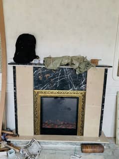 Golden/Silver/Electric Fireplace Heater 0