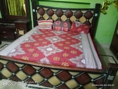 king size bed with matress , Almari full size, dressing table