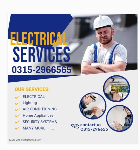 Electrician service,Home appliances repair in affordable prices 0