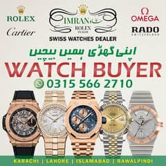 WATCH BUYER | Rolex Daytona Omega Seamaster Cartier Pasha Hublot Rado