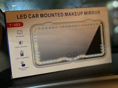 LED Car Mounted Vanity Mirror With Touch Screen Light