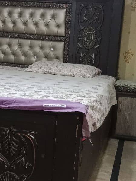 storage wala bed with side table 2