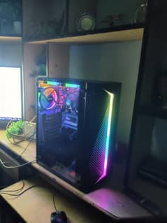 Gaming cAse with rgb fans also coller master 650 wat power suplly