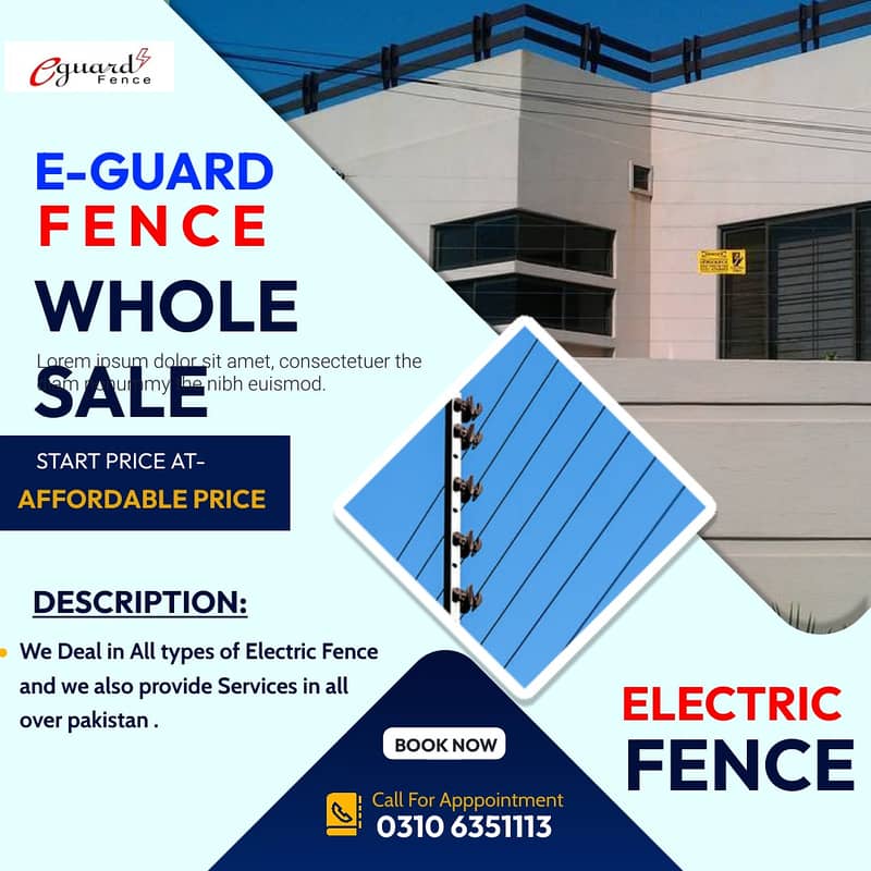 Electric Fence Material / Electric Fence home system 3