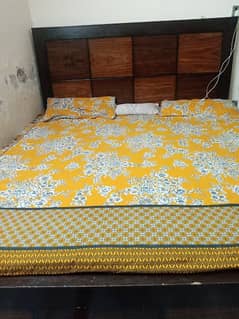 Double bed with mattress