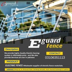 Electric Fence Material for sale by E-GUARD in Karachi