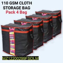 Non-Woven Storage Bags 4 pack Free Delivery All Pakistan