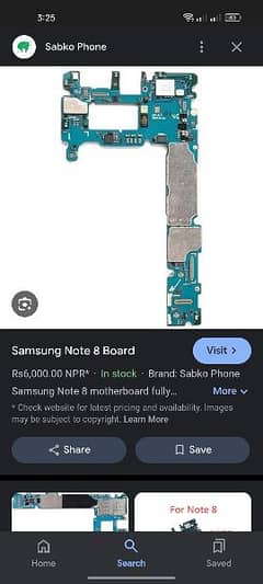 Note 8 board dual sim