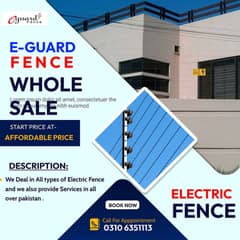 Electric Fence Material for sale by E-GUARD in islamabad