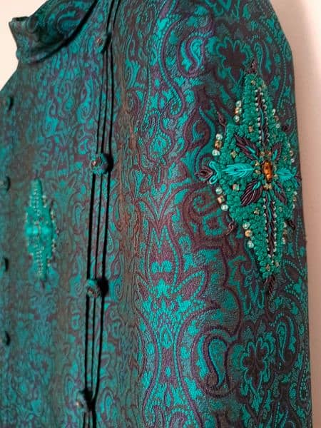 New jamawaar sherwani in turquoise 2