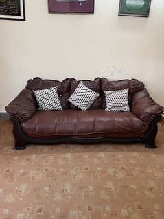 7 Seater Leather Sofa Set 0