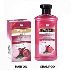 Anti hair loss onion shampoo, serum and oil bundle