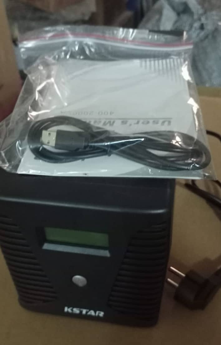 UPS KSTAR 1000VA UA100, LED WITH USB With battery 1