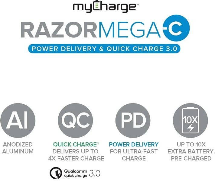 myCharge RAZORMEGA. 20100mAh Power Bank 3