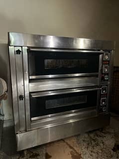 commercial pizza oven double deck