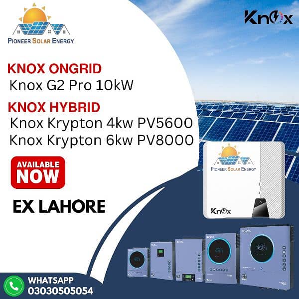 KNOX Krypton PV5600 & PV8000 Hybrid INFINI V IV 4KW & 6KW TWIN 0